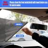 Akozon Car Sunshade, Retractable Windshield Protection Sun Automatic Block Visor Shade for Car (68x125cm(Black))