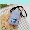 Stitch Canvas Shoulder Bag With Zipper Pocket For Daily Use And Anime Fans
