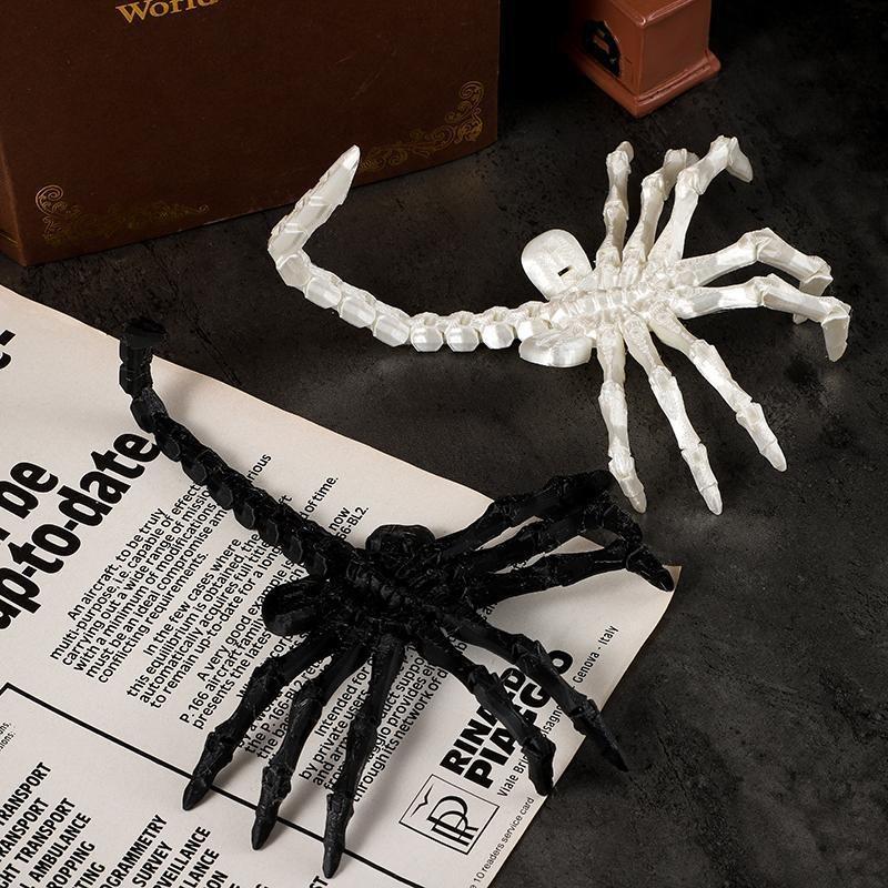 3D Printed Movable Joints Facehugger Figurine Articulated Simulation Toy Creative Holiday Gift for Sci-Fi Movie Collectors