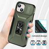 For iPhone 15 Case Camshield Kickstand TPU+PC Anti-Slip Phone Cover