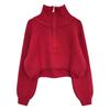 Pullovers for Women Turn-down Collar Zipper Casual Sweater Autumn Winter New Fashion Thermal Female Long Sleeve Jumpers