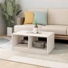 Side Table Smoked Oak 50x46x35 Cm Particleboard