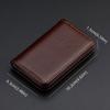 PU Leather Card Holder Business Name Card Pocket Top Card Case  Gift
