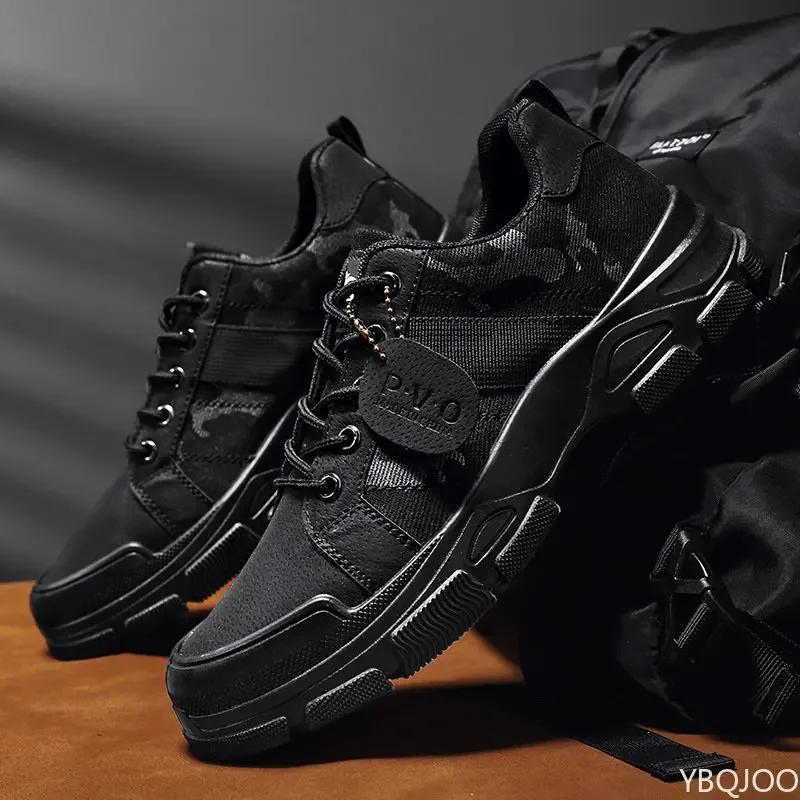Boty pro muže maskáčové podzimní nové boty do pouště pánské vysoké tenisky protiskluzové pracovní boty pánské Buty Robocze Meskie