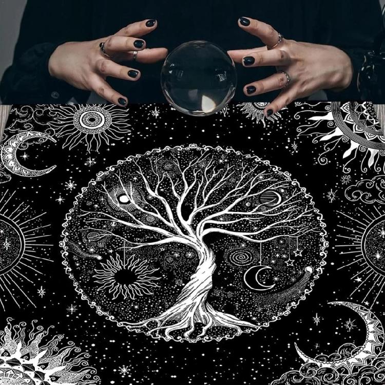 Tarot Card Tablecloth Pagan Spiritual Astrology Cards Pad Divination Altar Cloth