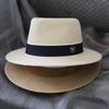 Women's Summer Straw Hat  Ribbon Decorated  Elegant Party & Beach Sun Hat Travel Dress Hat  Chapeau Femme UV Protection