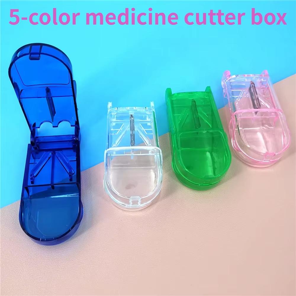 High Quality Pill Cutter Medicine Box Pill Cutting Splitter Drugs Tablet Cutter Divider Storage Case Pill Box Cases & Splitter