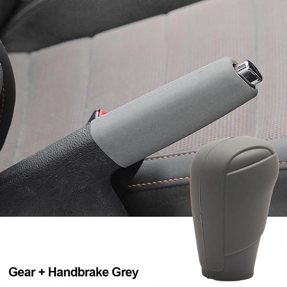 Silicone Car Case Gear Head Shift Collars Shift Knob Grips Cover Handbrake Decor Car Accessories for Mazda3 Axela CX4 CX5 CX8