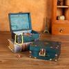 Lockable Decoration Wooden Box Retro Lockable Password Box Wood Treasure Box  Earring Storage