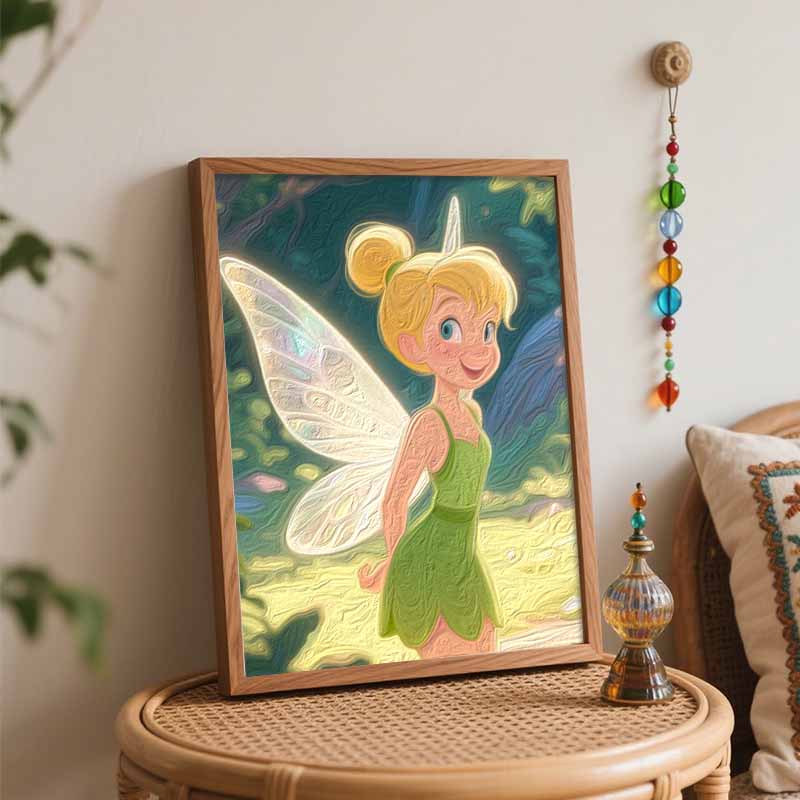 Disney Tinker Bell oil painting by numbers art kit. handmade diy painting home decoration gifts
