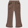 2023 Girls' Trendy Velvet-Lined Straight Casual Pants for Older Kids