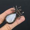 Moonstone 999 Copper Wire Wrapped Pendant, Handmade Gemstone Pendant, Gift For Mom Antique Jewelry