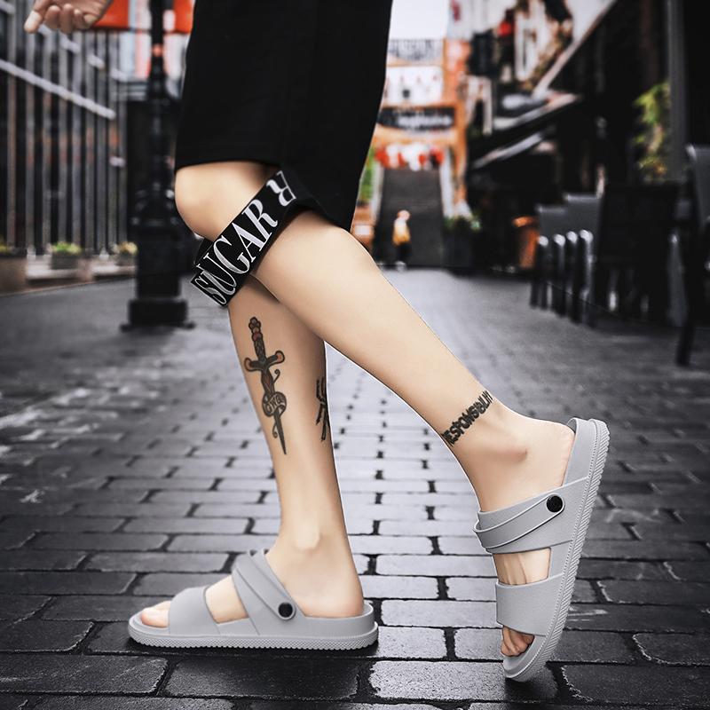 Fashion Men Sandals Summer Leisure Beach Holiday Outdoor Male Comfortable Casual Sandals New Non-slip Outdoor Soft Bottom Indoor Slipper