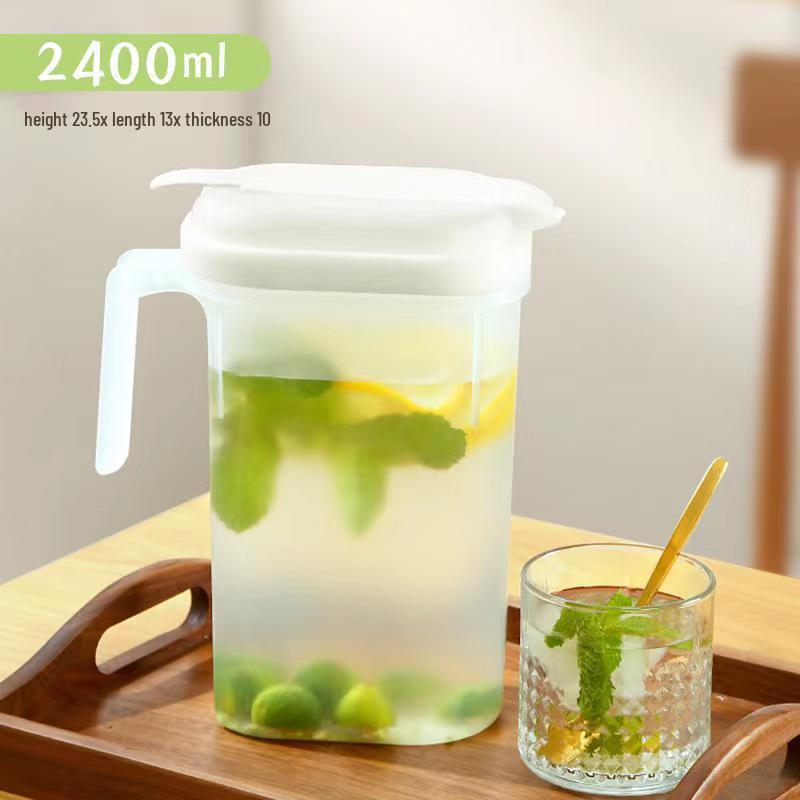 Velkoobjemová japonská plastová džbán na studenou vodu - Žáruvzdorný, těsnící lednicová konvice na džus