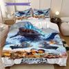 Godzilla Monster Rises Bedding 1 Duvet Cover 2 Pillowcase Without Core Bedding Set Duvet Cover And Pillowcase Christmas Birthday Gift