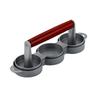 Three-Head Hamburger Patty Press