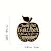 4 Apple Teacher Brooches. Enamel-painted Badge Set, an Ideal Teacher's Day Gift.