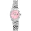 Bracelet Watch - Else - 27 Mm Silver Case - Pink Dial - Stainless Steel Bracelet