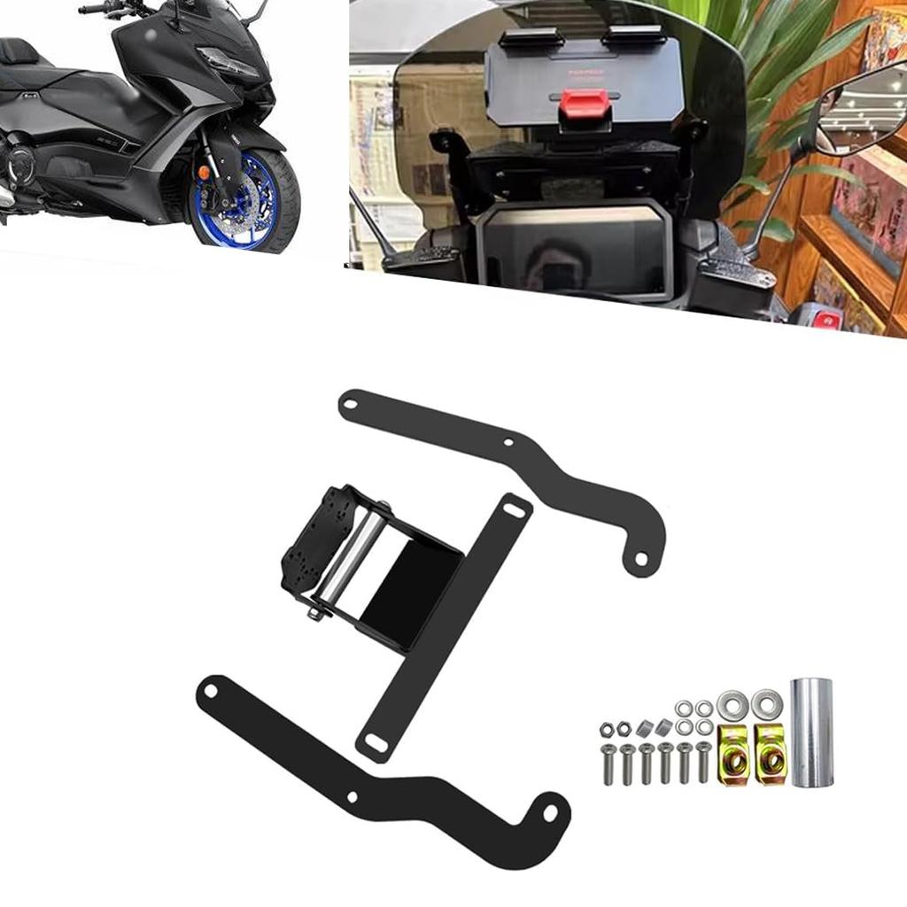 DOMOPAY Motorcycle GPS Smartphone Navigation Mount Bracket Adapter for TMAX 530 TMAX, T-MAX 560, TMAX530, 650, (2023, 2024, 2025)