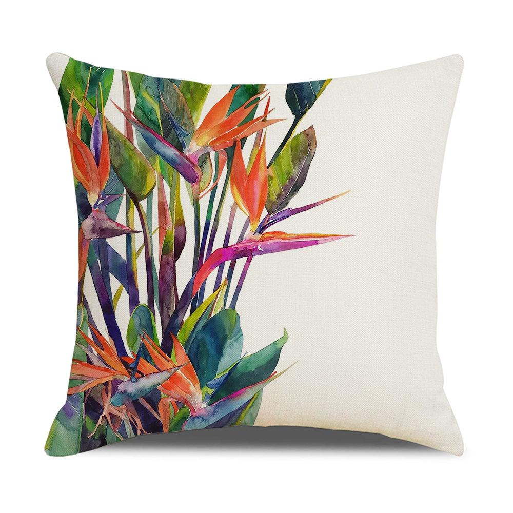 Ins Nordic Tropical Plant Pillow Cover New Home Furnishings Office Lumbar Cushion Pillow Cover