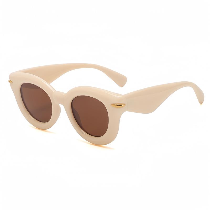 Vintage Exquisite Sweet Round Sunglasses Women Men Simple Fashion Luxury Sun Glasses Camping Travel Climbing Shade Glasses