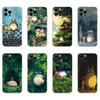 Heißes Anime Süße Totoro Handyhülle Für iPhone 16,15,14,13,12,11 Plus,Pro,Max,XR,XS,Plus,E,Mini Transparent Weiche Hülle