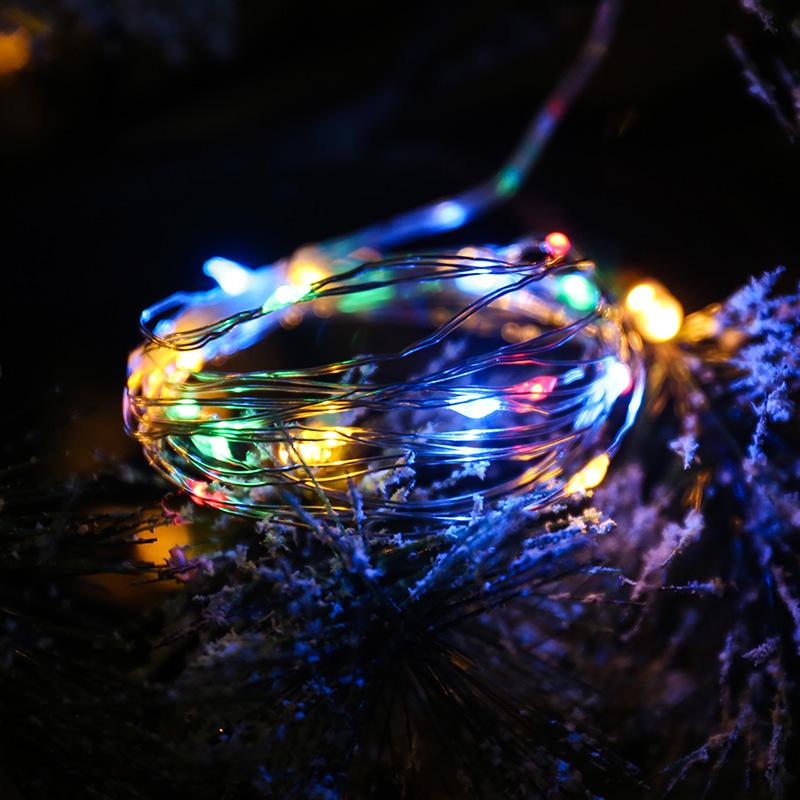 LED Copper Wire String Lights with Bubble Ball Decorations - 3AA Battery Powered for Christmas and Holiday Displays, Flashing Fairy Lights.