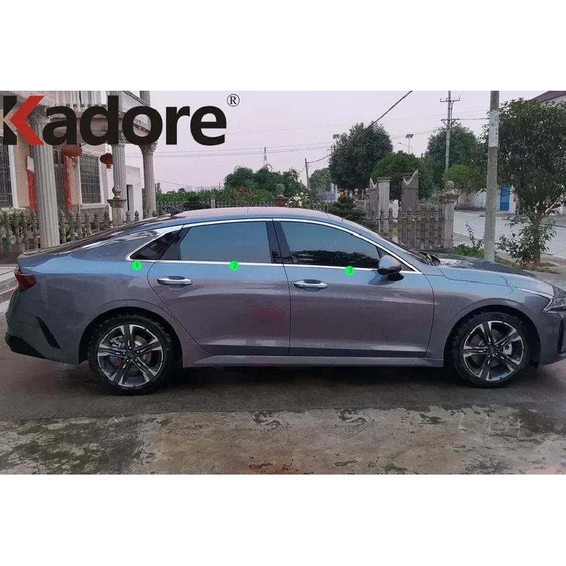 Bottom Window Sill Trim For Kia K5 Optima DL3    2024 Stainless Steel Windows Molding Garnish Strips Car Accessories