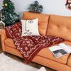 Custom Knitted Jacquard Sofa & Christmas Blanket Gift