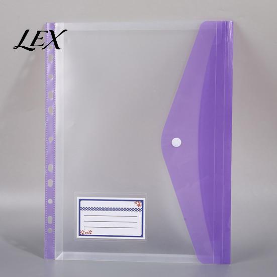 A4 Letter Size Storage Pouches 11-Hole Expanding File Pocket, Assorted Colors Large Capacity Document Clear Plastic Sleeves Holders, Waterproof Binder