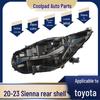 Compatible Headlight Back Cover for 2020-2023 Toyota Sienna - Black Base