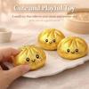 Simulated Colorful Dumpling Squishy Stress Relief Steamed Stuffed Bun Super Soft Slow Rising Decompression Toy for Birthday Gift