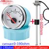 BSP1 1/4 Thread Fuel Level Sensor+52mm Fuel Level Gauge 0-190ohm Oil Meter Red Car Boat Yacht Oil Float Sensor 100~550mm