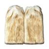 1 Pair Women Boot Cuffs Imitation Wolf Hair Plush Leg Warmers Stage Performances Halloween Christmas Costumes Outfit Accessories