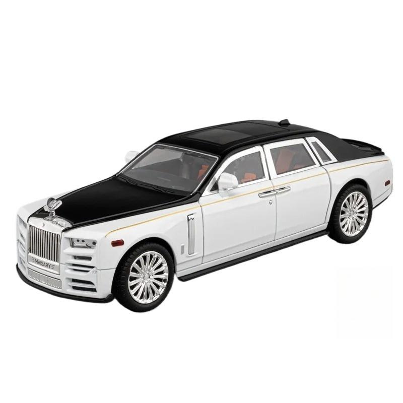 Simulated 1/22 Rolls-Royce Phantom Model Toy, Alloy Die-cast Car Model, Suitable for Boys' Birthday Gifts, Collection Ornaments