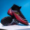 Football shoes, men's high-top AG long nails TF broken nails, sports competition training shoes, artificial grass, football shoes, men's socks