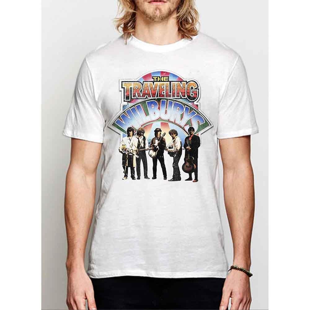 The Traveling Wilburys Band Photo T-Shirt White New Unisex T-Shirt L