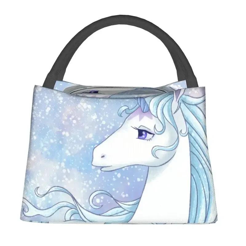 Das letzte Einhorn Thermoisolierte Lunchtasche Damen Fantasyfilm Wiederverwendbarer Lunchbehälter Outdoor Picknick Aufbewahrung Mahlzeit Lebensmittelbox