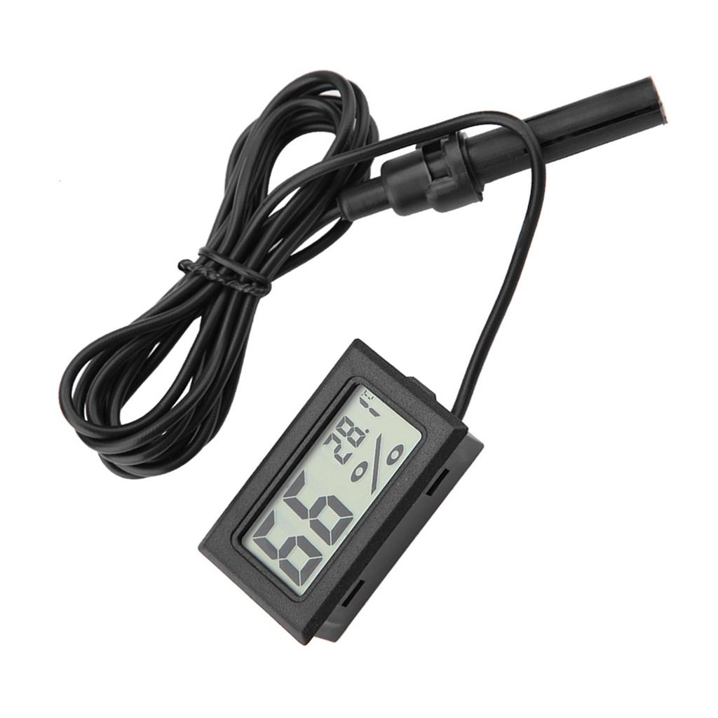 Embedded Mini LCD Thermometer Hygrometer Humidity Temperature Monitor with External Probe