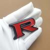 1pc 3D Zinc Alloy R Logo, Car Side Fender Rear Trunk Emblem Badge Sticker, Car Decoration Accessories