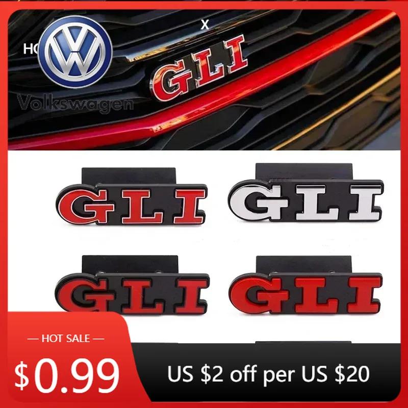 FD01-2026 Hot VOLKSWAGEN 3D Metal Car Letters GLI Logo Rear Trunk Front Grill Badge Emblem Sticker Decals For Volkswagen VW Jetta MK2