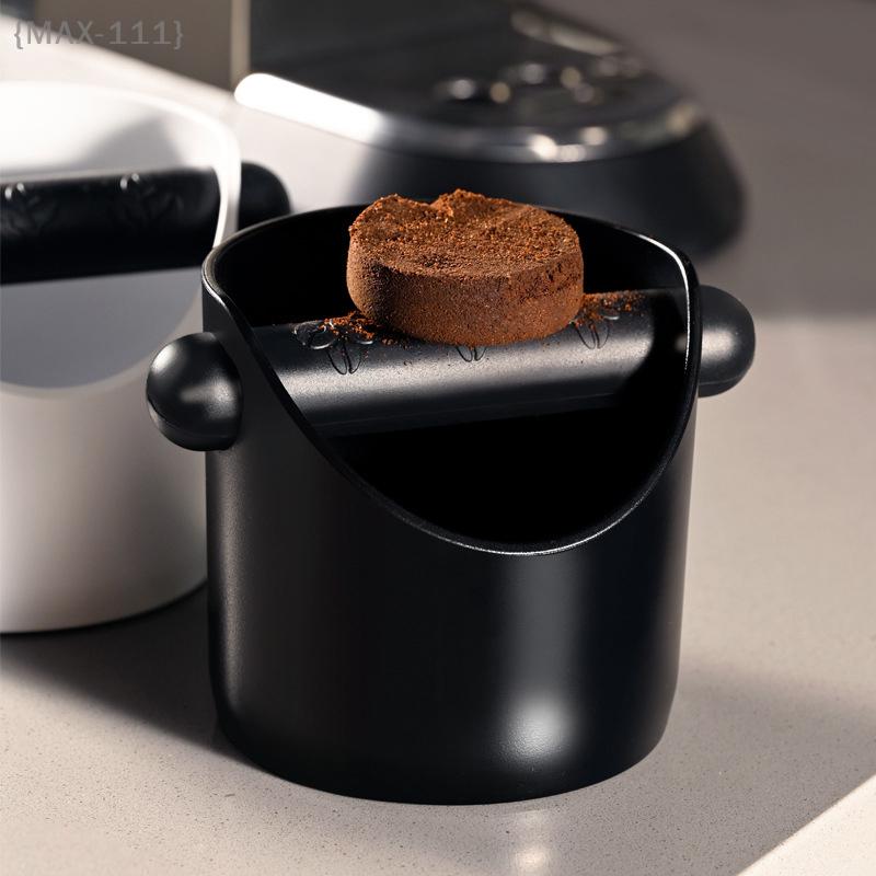 Anti-Slip Coffee Knock Box Espresso Grounds Waste Bin With Removable Knock Bar Anti-Slip Coffee Grounds Dump Bin