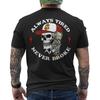 Skull Always Tired Never Broke (On Back) Unisex T-Shirt