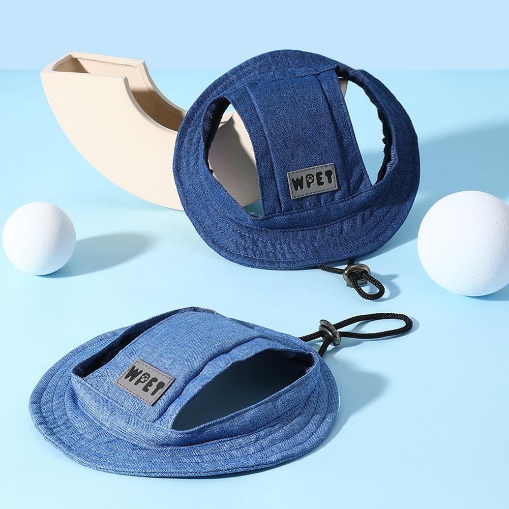 Spring Summer Pet Sun Hat for Cats and Dogs Breathable Fisherman Cap with Ear Holes Sun Protection and Shade for Outdoor Activities
