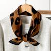 2024 Luxury Animals Floral Print 70cm Cotton Velvet Square Scarf for Women Soft Neckerchief Lady Hijab Neck Tie Hair Headbands