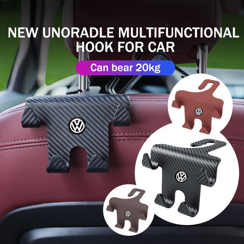 Four-Head Hook Car Accessories Seat Back Hook Portable Hanger For Volkswagen VW Scirocco Jetta Beetle Golf 4 5 6 Passat Polo B5 JJ2