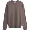 Solid Color Embroidered Letter Casual Round Neck Long Sleeve Sweatshirt Men Tops Dark-Gray-Brown 40QM430-PBX