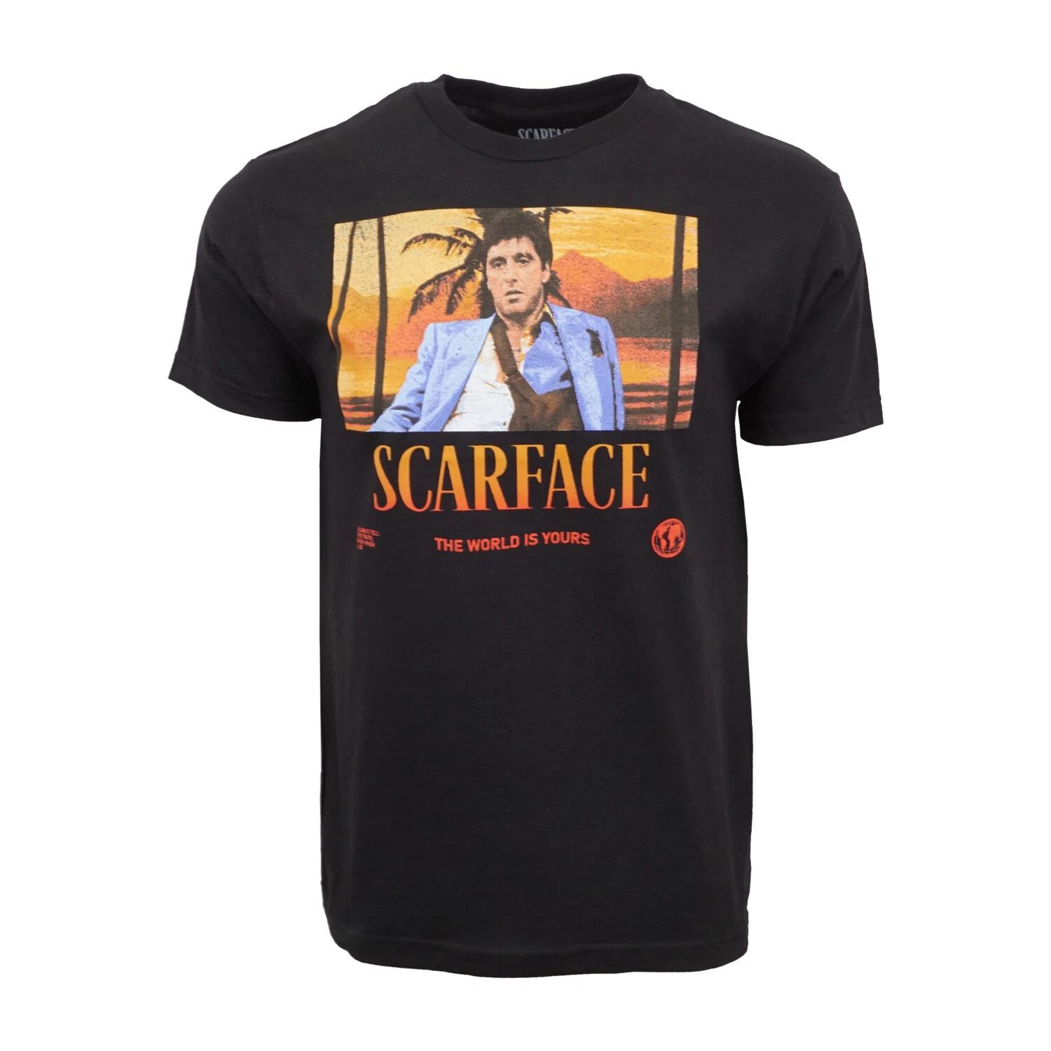 Unisex Adult Casual Graphic SCARFACE THE WORLD IS YOURS T SHIRT T-S... S