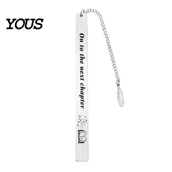 Strong Metal Page Marker Frosted Bookmark, Engraved Marker, Thin Book Mark Bookmark for Students Teachers, Graduation Christmas Gift Lovers