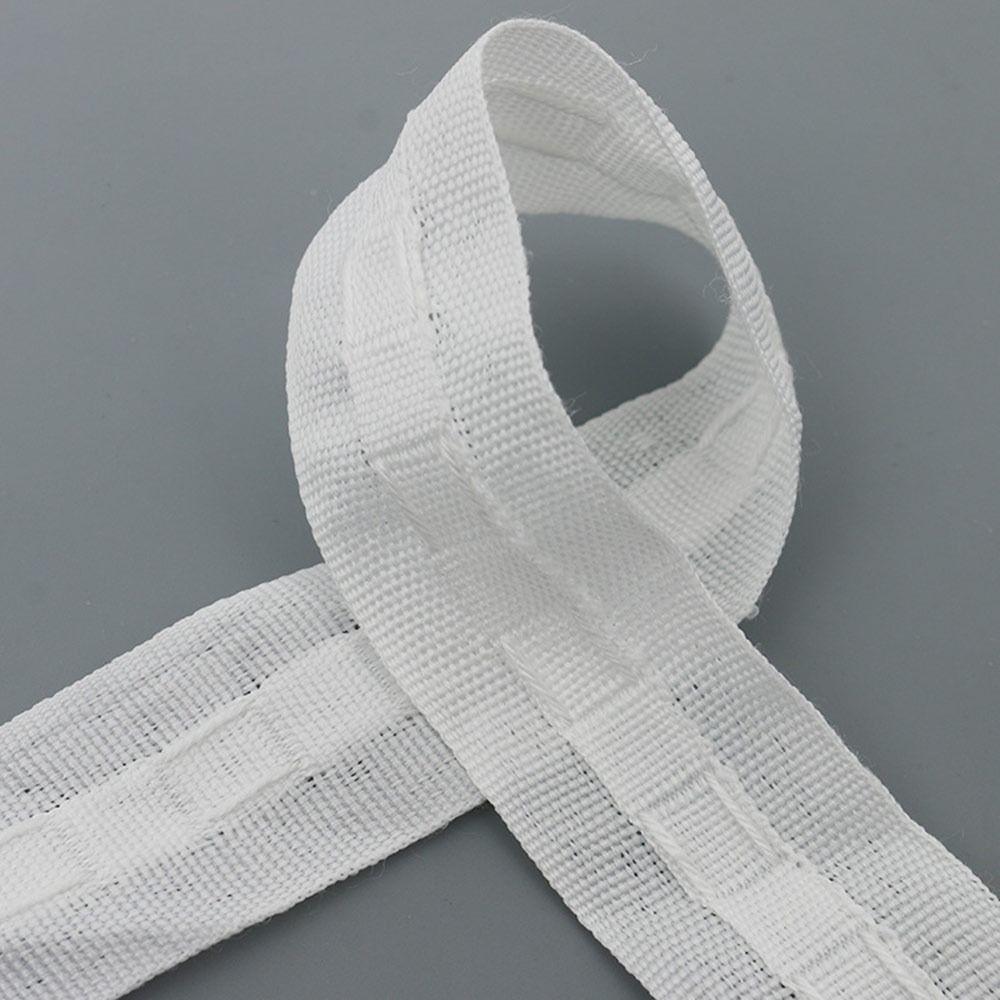 30Meters Curtain Pleated Tape Rings Grommet Top Punching Hook Rod Header White Tape